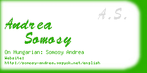 andrea somosy business card